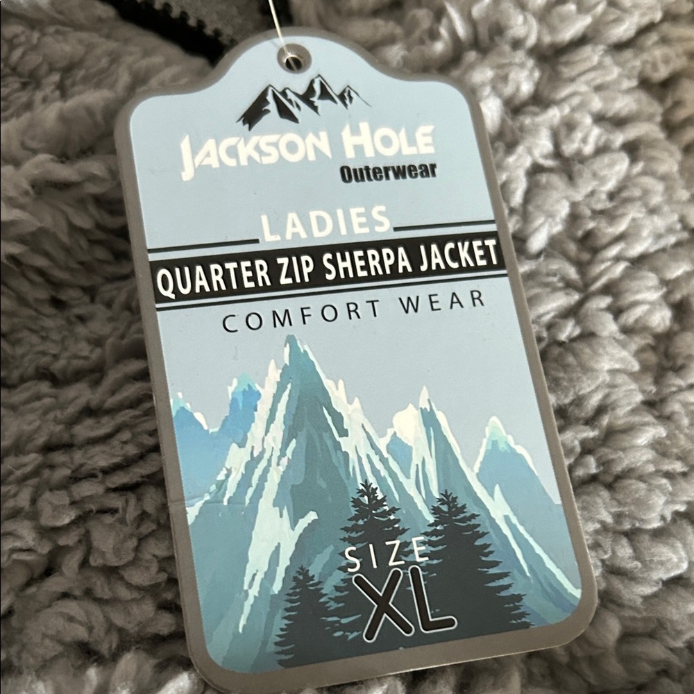 3/$20 Cozy Gray Sherpa Fleece Sweatshirt - Picture 3 of 5